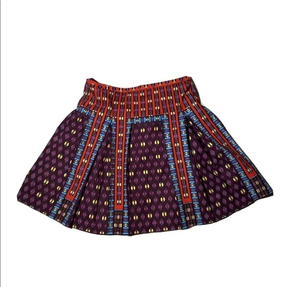 NANETTE LEPORE WOMENS PLEATED MINI SKIRT SIZE 2 - Picture 1 of 7